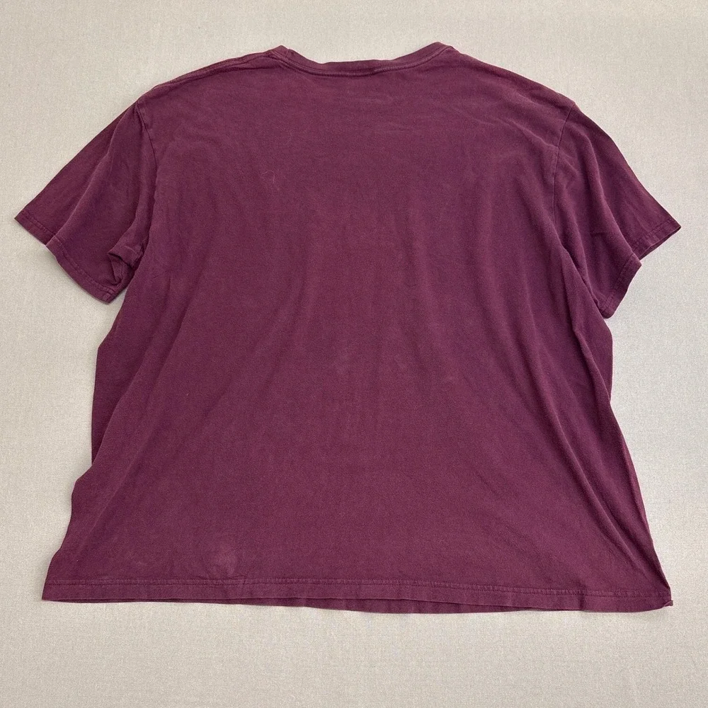 Polo Ralph Lauren Mens XL T-Shirt Burgundy Maroon Cotton Short Sleeve Pony Logo